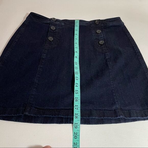 Loft denim button front sailor skirt with front buttons size 12 - Picture 4 of 9